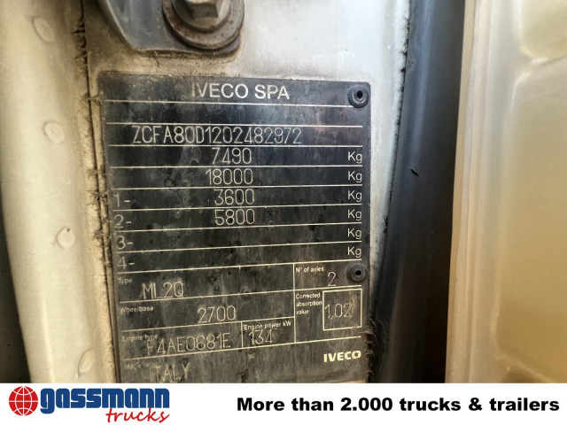 Iveco EuroCargo ML80E18K 4x2 - Caminhão basculante: foto 3 Iveco EuroCargo ML80E18K 4x2 - Caminhão basculante: foto 3