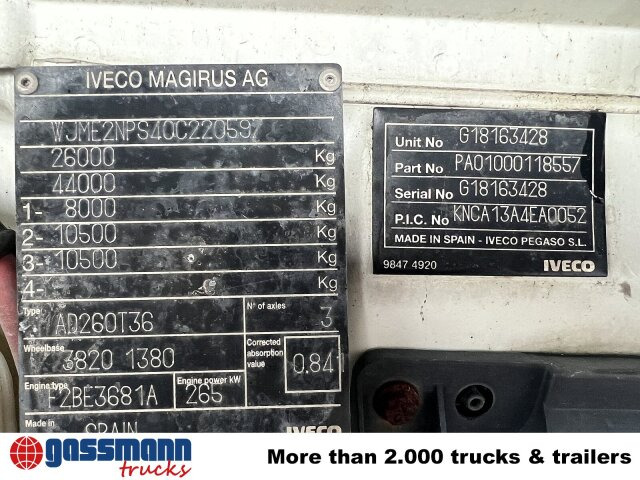 Iveco Trakker AD260T36 6x4 - Caminhão chassi: foto 2 Iveco Trakker AD260T36 6x4 - Caminhão chassi: foto 2