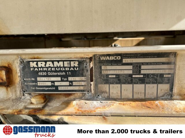Reboque tanque Kramer, SA 18 Fäkalienanhänger, ca. 10.000l: foto 6