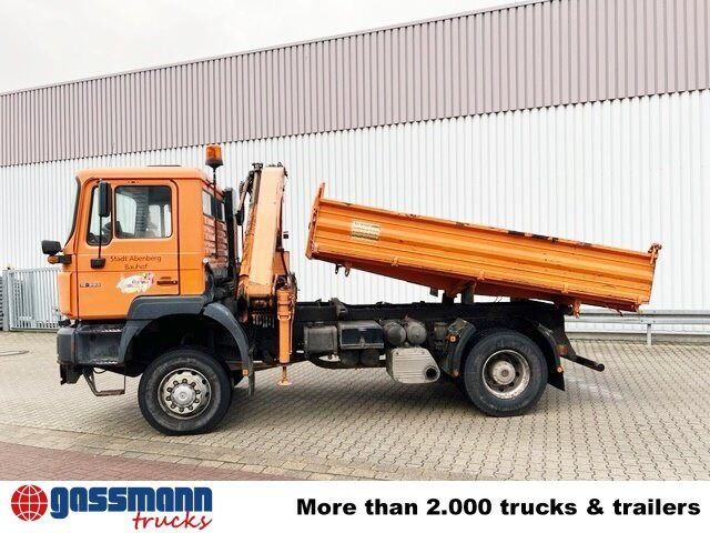 MAN 19.293 4x4 BL mit Kran Meiller MK77RS2 - Caminhão basculante, Caminhão grua: foto 2 MAN 19.293 4x4 BL mit Kran Meiller MK77RS2 - Caminhão basculante, Caminhão grua: foto 2