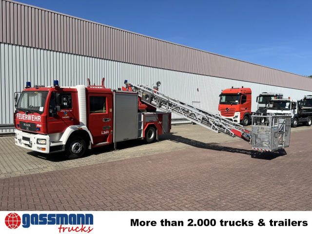 Carro de bombeiro MAN LE 15.255 4x2 LLC Doka, Metz DLA-K 12/9: foto 9