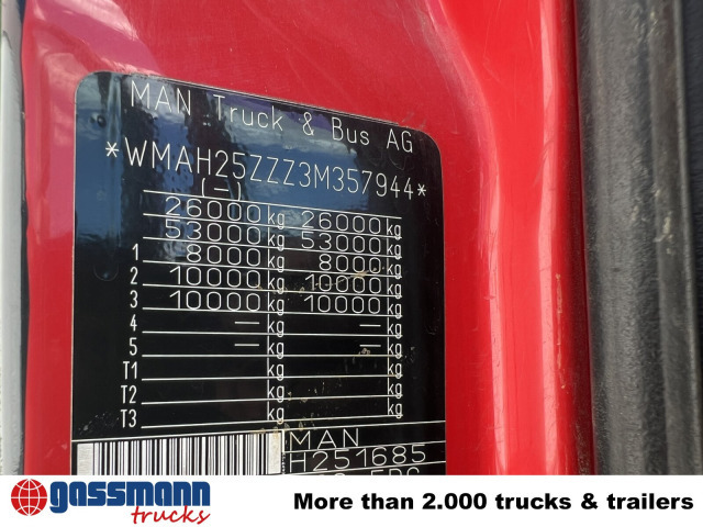 MAN TGA 26.363/410 6x4 BB, 2-S-Alukipper - Caminhão basculante, Caminhão grua: foto 2 MAN TGA 26.363/410 6x4 BB, 2-S-Alukipper - Caminhão basculante, Caminhão grua: foto 2