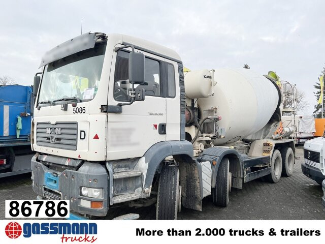 MAN TGA 35.360 8X4 BB, Betonmischer Karrena 10m³ - Caminhão betoneira: foto 1 MAN TGA 35.360 8X4 BB, Betonmischer Karrena 10m³ - Caminhão betoneira: foto 1