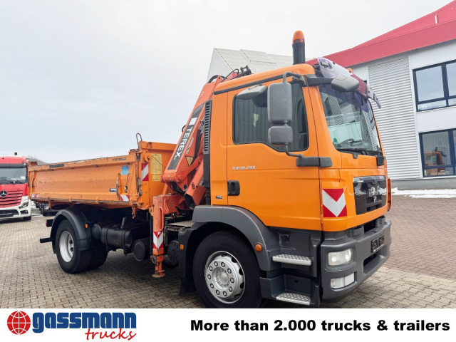 Caminhão basculante, Caminhão grua MAN TGM 18.290 4X2 BB mit Kran Atlas AK 92.2-A2,: foto 10