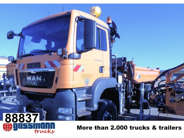 MAN TGS 18.320 4x4 BB, Winterdienstausstattung, Kran - Caminhão basculante, Caminhão grua: foto 1 MAN TGS 18.320 4x4 BB, Winterdienstausstattung, Kran - Caminhão basculante, Caminhão grua: foto 1