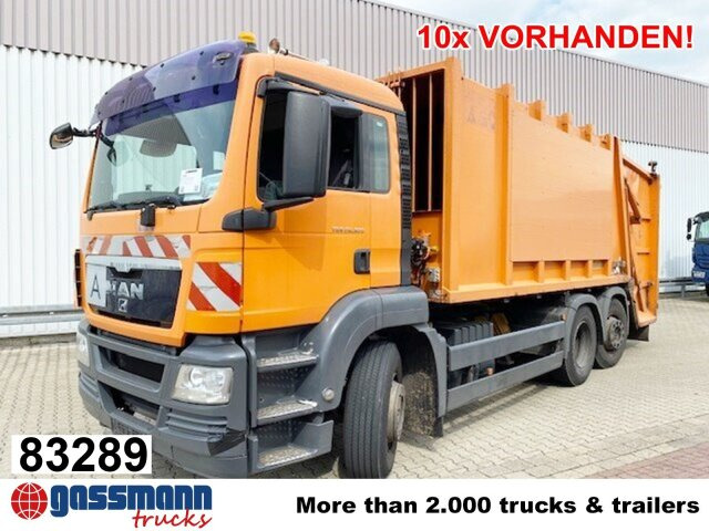MAN TGS 26.320 6x2-4 BL, Lenkachse, Haller X2, - Caminhão de lixo: foto 1 MAN TGS 26.320 6x2-4 BL, Lenkachse, Haller X2, - Caminhão de lixo: foto 1