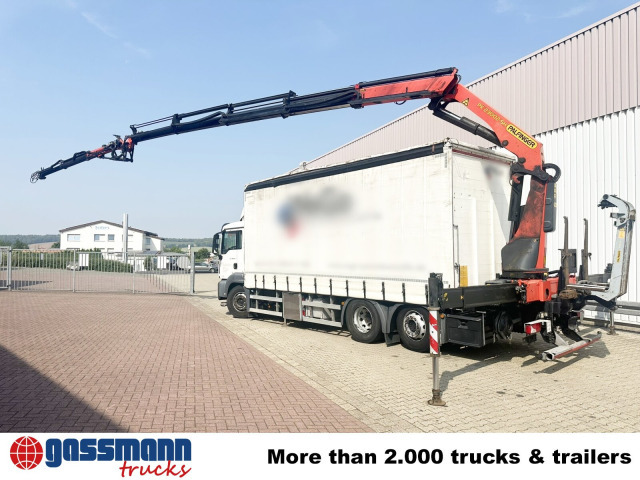 Camião de caixa aberta/ Plataforma, Caminhão grua MAN TGS 26.400 6x2-4 LL, Lenk-/Lift, Edscha,: foto 8