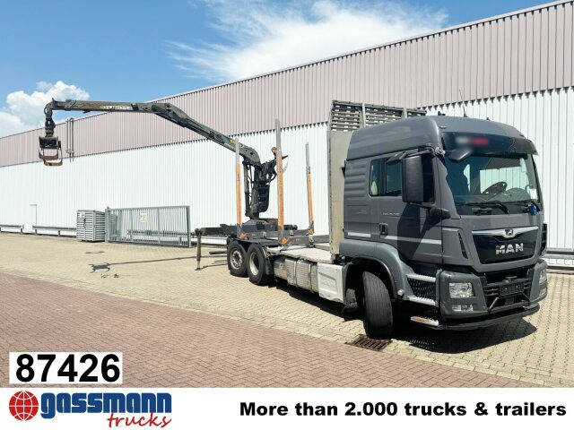 MAN TGS 26.500 6X4H-4 BL, PriTarder, HydroDrive, - Caminhão florestal, Caminhão grua: foto 1 MAN TGS 26.500 6X4H-4 BL, PriTarder, HydroDrive, - Caminhão florestal, Caminhão grua: foto 1