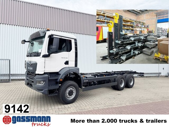 MAN TGS 33.480 6x6 BB CH, Hohe Bauart, Nebenantrieb - Caminhão polibenne: foto 1 MAN TGS 33.480 6x6 BB CH, Hohe Bauart, Nebenantrieb - Caminhão polibenne: foto 1