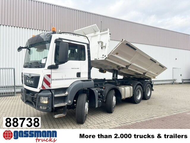 MAN TGS 35.460 8X4 BB, Meiller Bordmatik, Rollplane, - Caminhão basculante: foto 1 MAN TGS 35.460 8X4 BB, Meiller Bordmatik, Rollplane, - Caminhão basculante: foto 1