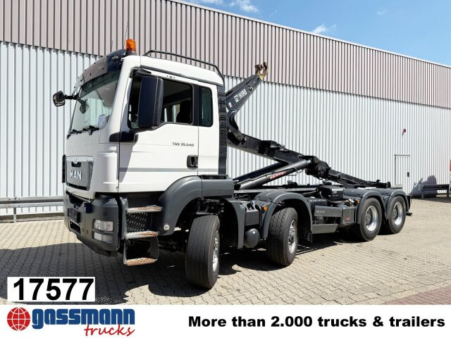 MAN TGS 35.540 8x6H BL, HydroDrive, PriTrader, Hiab - Caminhão polibenne: foto 1 MAN TGS 35.540 8x6H BL, HydroDrive, PriTrader, Hiab - Caminhão polibenne: foto 1