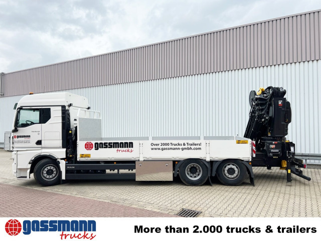 MAN TGX 26.510 6x2-4 LL, Kran Hiab X-HiPro 548 E-8, - Camião de caixa aberta/ Plataforma, Caminhão grua: foto 2 MAN TGX 26.510 6x2-4 LL, Kran Hiab X-HiPro 548 E-8, - Camião de caixa aberta/ Plataforma, Caminhão grua: foto 2