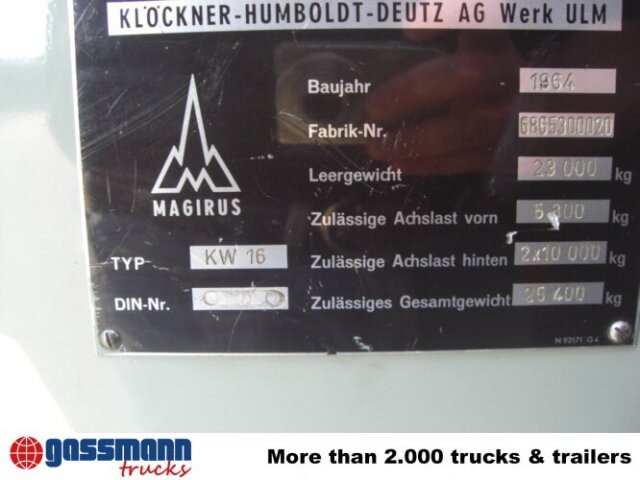 Magirus Deutz Magirus Uranus 250D 22 KW16 - Carro de bombeiro, Caminhão grua: foto 4 Magirus Deutz Magirus Uranus 250D 22 KW16 - Carro de bombeiro, Caminhão grua: foto 4