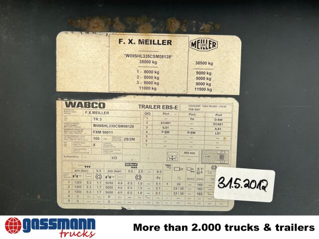 Meiller MHPS 12/27 NOSS2, Stahlmulde ca. 26m³, - Semireboque basculante: foto 3 Meiller MHPS 12/27 NOSS2, Stahlmulde ca. 26m³, - Semireboque basculante: foto 3