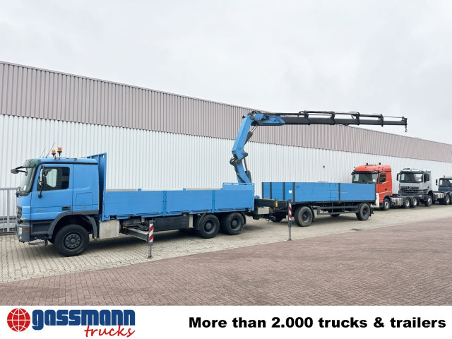 Mercedes-Benz Actros 2741 L 6x4, Twist-Lock ausz. auf 3m, - Camião de caixa aberta/ Plataforma, Caminhão grua: foto 3 Mercedes-Benz Actros 2741 L 6x4, Twist-Lock ausz. auf 3m, - Camião de caixa aberta/ Plataforma, Caminhão grua: foto 3
