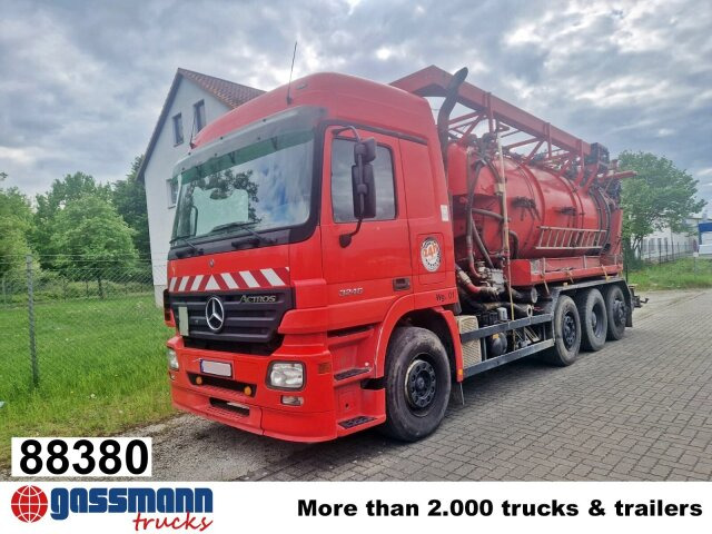 Mercedes-Benz Actros 3246 L 8x2, Hellmers Saug- und Spülwagen - Varredora urbana: foto 1 Mercedes-Benz Actros 3246 L 8x2, Hellmers Saug- und Spülwagen - Varredora urbana: foto 1