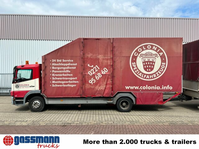 Mercedes-Benz Atego 1223 L 4x2, Kompl. Zug, Lift- & - Caminhão com lona: foto 2 Mercedes-Benz Atego 1223 L 4x2, Kompl. Zug, Lift- & - Caminhão com lona: foto 2