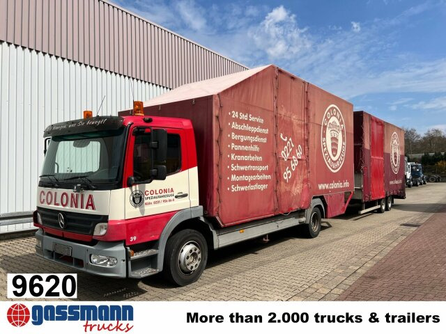 Mercedes-Benz Atego 1223 L 4x2, Kompl. Zug, Lift- & - Caminhão com lona: foto 1 Mercedes-Benz Atego 1223 L 4x2, Kompl. Zug, Lift- & - Caminhão com lona: foto 1