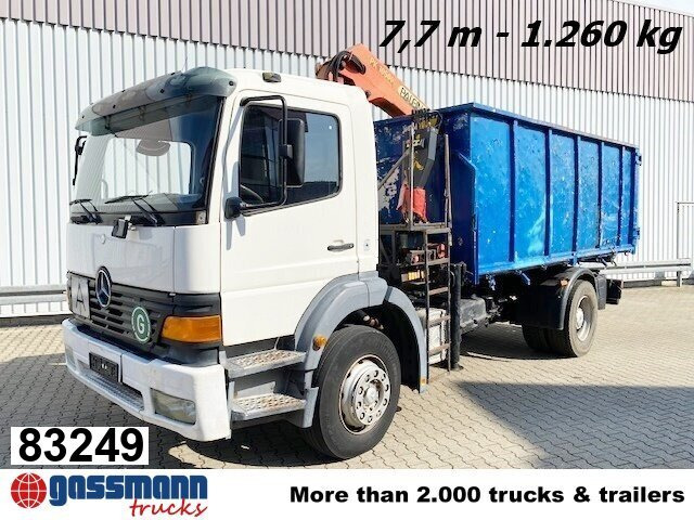 Mercedes-Benz Atego 1823 4x2 mit Kran Palfinger PK10500, - Caminhão basculante, Caminhão grua: foto 1 Mercedes-Benz Atego 1823 4x2 mit Kran Palfinger PK10500, - Caminhão basculante, Caminhão grua: foto 1