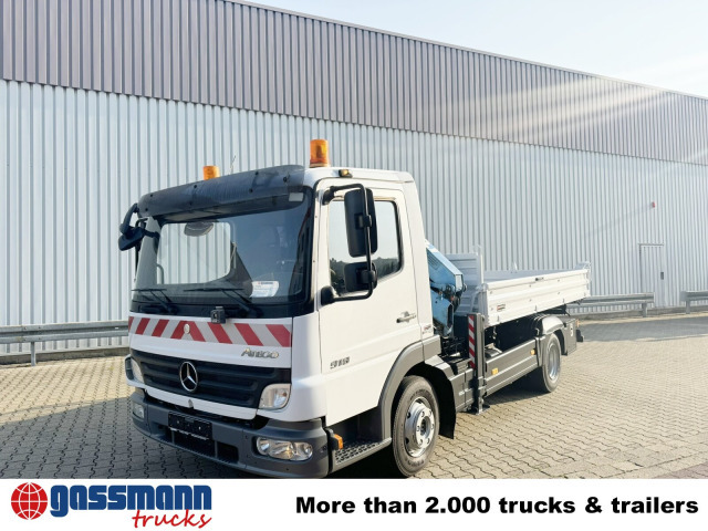 Mercedes-Benz Atego 818 K 4x2 mit Kran Atlas AK 50.1-A2 - Caminhão basculante, Caminhão grua: foto 2 Mercedes-Benz Atego 818 K 4x2 mit Kran Atlas AK 50.1-A2 - Caminhão basculante, Caminhão grua: foto 2