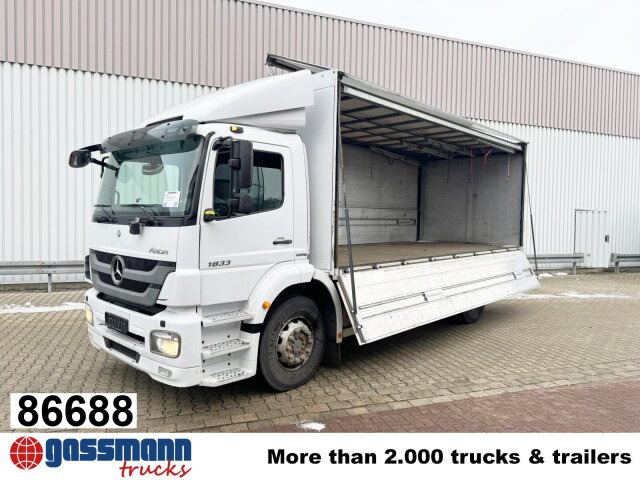 Mercedes-Benz Axor 1833 L 4x2, Getränkekoffer - Caminhão furgão: foto 1 Mercedes-Benz Axor 1833 L 4x2, Getränkekoffer - Caminhão furgão: foto 1