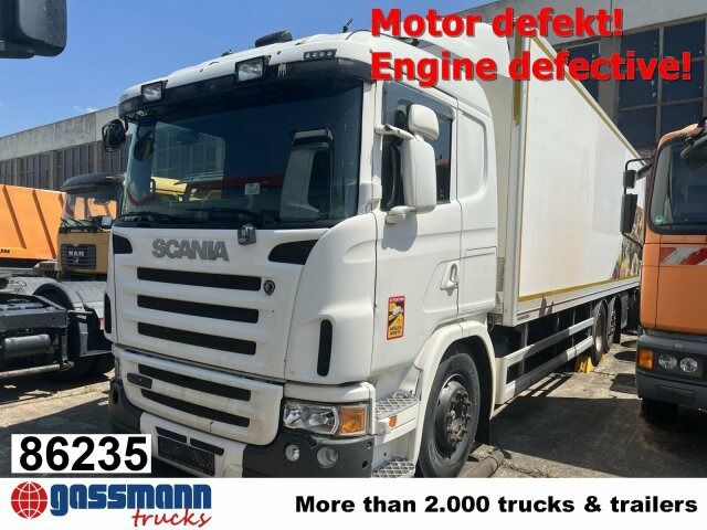 Scania G420 6x2, Liftachse, Hiab LBW, Motor defekt! - Caminhão furgão: foto 1 Scania G420 6x2, Liftachse, Hiab LBW, Motor defekt! - Caminhão furgão: foto 1