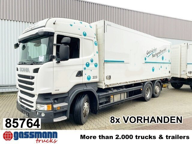 Scania R450 LB 6x2-4 Getränkekoffer, Retarder, - Caminhão furgão: foto 1 Scania R450 LB 6x2-4 Getränkekoffer, Retarder, - Caminhão furgão: foto 1