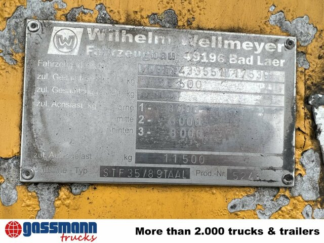 Wellmeyer, STF 35/89 TA AL, ca. 25 cbm, ALU, - Semirreboque tanque: foto 3 Wellmeyer, STF 35/89 TA AL, ca. 25 cbm, ALU, - Semirreboque tanque: foto 3