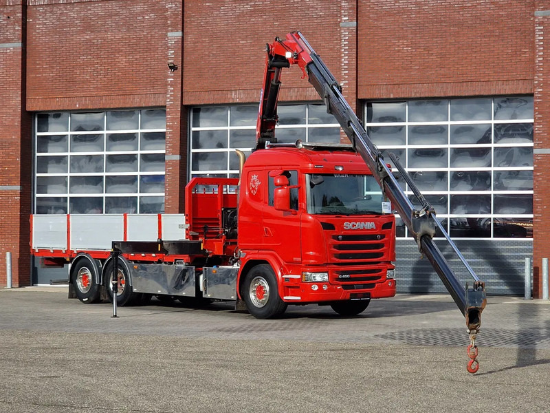Scania G450 6x2*4 - HMF 2620 K5 Crane with remote - Retarder - Steering axle - Caminhão grua: foto 1 Scania G450 6x2*4 - HMF 2620 K5 Crane with remote - Retarder - Steering axle - Caminhão grua: foto 1