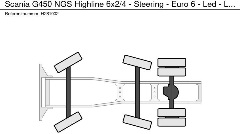 Scania G450 NGS Highline 6x2/4 - Steering - Euro 6 - Led - Leather - Chassis cover - Tractor: foto 5 Scania G450 NGS Highline 6x2/4 - Steering - Euro 6 - Led - Leather - Chassis cover - Tractor: foto 5