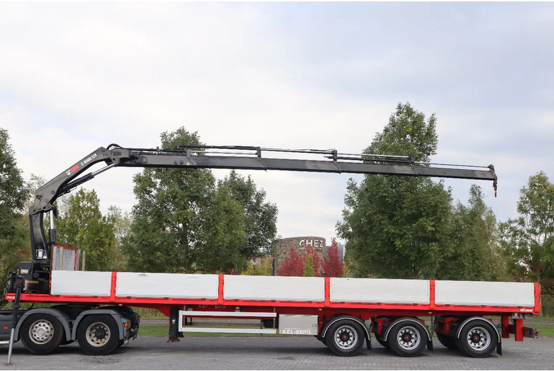 Kelberg HIAB 228-4 | 3 AXLE | LIFT AXLE | 2X STEERING | KRAN / CRANE - Semi-reboque plataforma/ Caixa aberta: foto 2 Kelberg HIAB 228-4 | 3 AXLE | LIFT AXLE | 2X STEERING | KRAN / CRANE - Semi-reboque plataforma/ Caixa aberta: foto 2