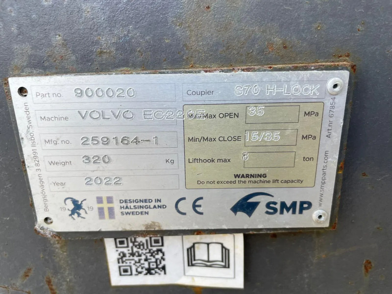 Tesoura de demolição de Máquina de construção SMP S70 | QUICK COUPLER | SNELWISSEL | SCHNELLWECHSLER: foto 14