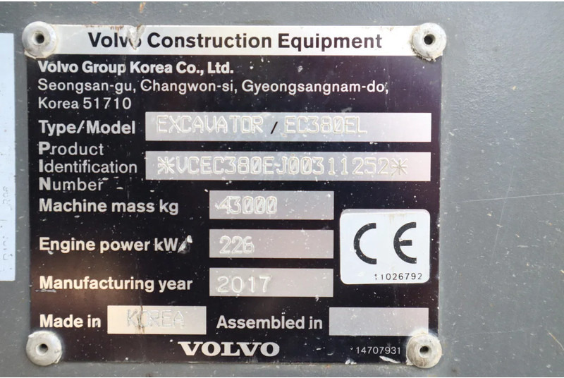 Escavadora de rastos Volvo EC380EL | EC 380 EL | BUCKET | QUICK COUPLER: foto 20