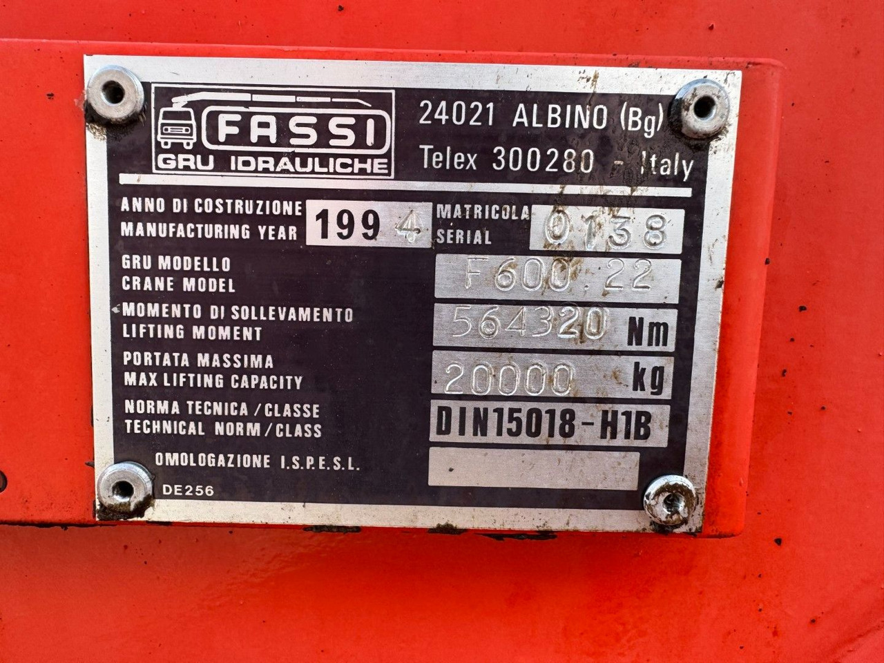 Caminhão grua Fassi F600.22 K2 / Kran / Crane: foto 9