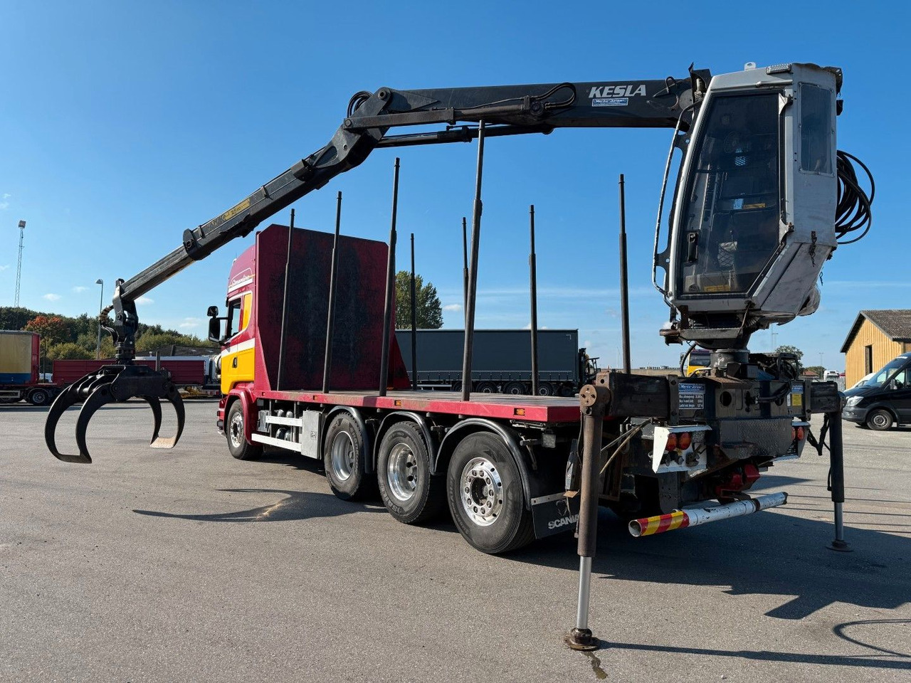 Scania R580 V8 8x4*4 Crane Kesla 21127 / Woodtransport - Caminhão grua: foto 4 Scania R580 V8 8x4*4 Crane Kesla 21127 / Woodtransport - Caminhão grua: foto 4