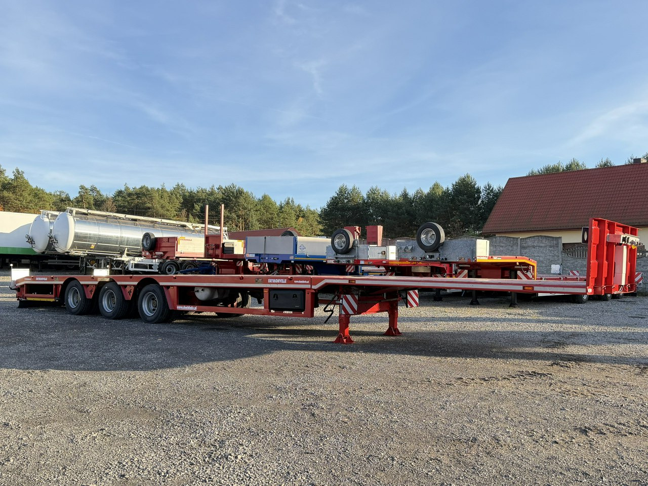 Faymonville Niskopodłogowa Telemega Rozciągana 7m 3-Osiowa Oś skrętna - Semireboque baixa: foto 2 Faymonville Niskopodłogowa Telemega Rozciągana 7m 3-Osiowa Oś skrętna - Semireboque baixa: foto 2