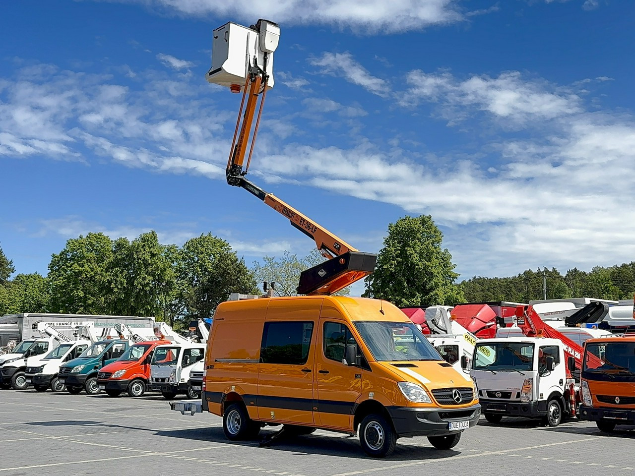 Mercedes Sprinter Zwyżka Podnośnik Koszowy VERSALIFT KLUBB ET-36-LF UDT - Caminhão com plataforma aérea: foto 1 Mercedes Sprinter Zwyżka Podnośnik Koszowy VERSALIFT KLUBB ET-36-LF UDT - Caminhão com plataforma aérea: foto 1