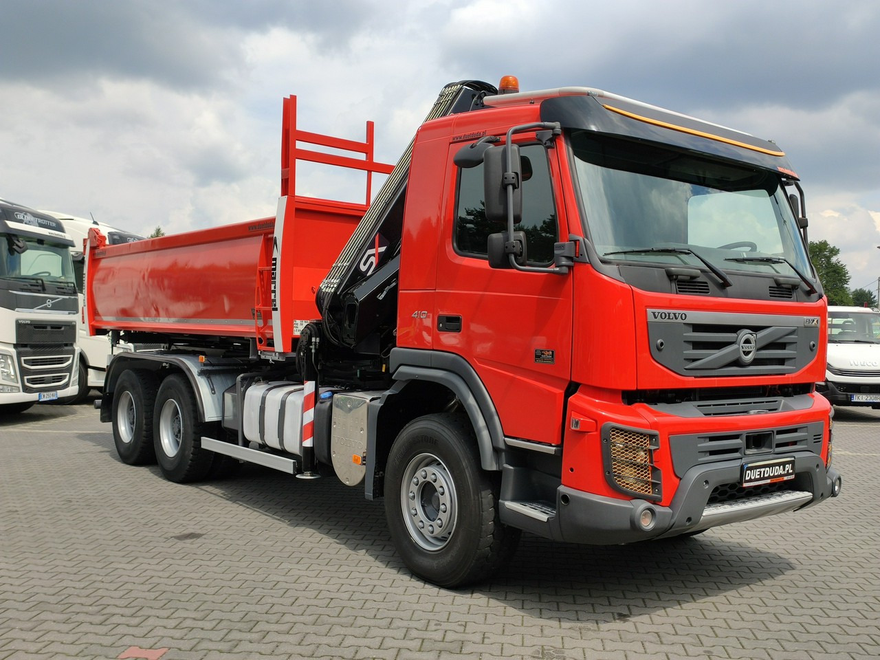 Caminhão basculante, Caminhão grua Volvo FMX 410 6x4 13L HDS Radiowy Hydroburta: foto 15