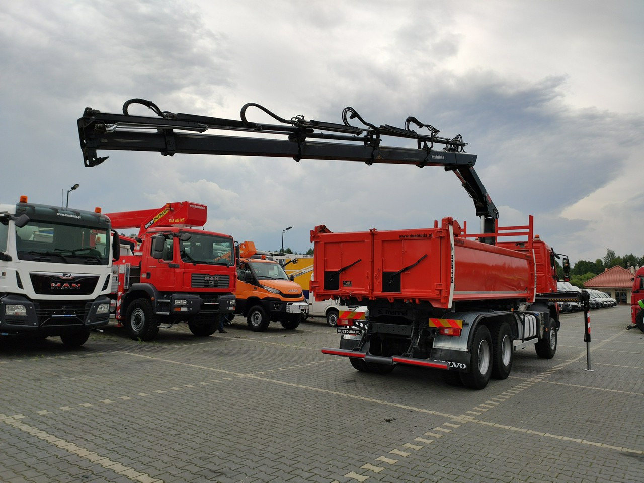 Caminhão basculante, Caminhão grua Volvo FMX 410 6x4 13L HDS Radiowy Hydroburta: foto 43