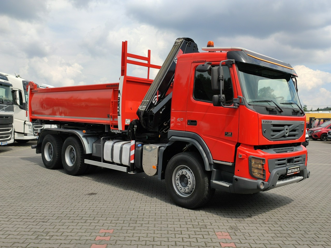 Caminhão basculante, Caminhão grua Volvo FMX 410 6x4 13L HDS Radiowy Hydroburta: foto 14