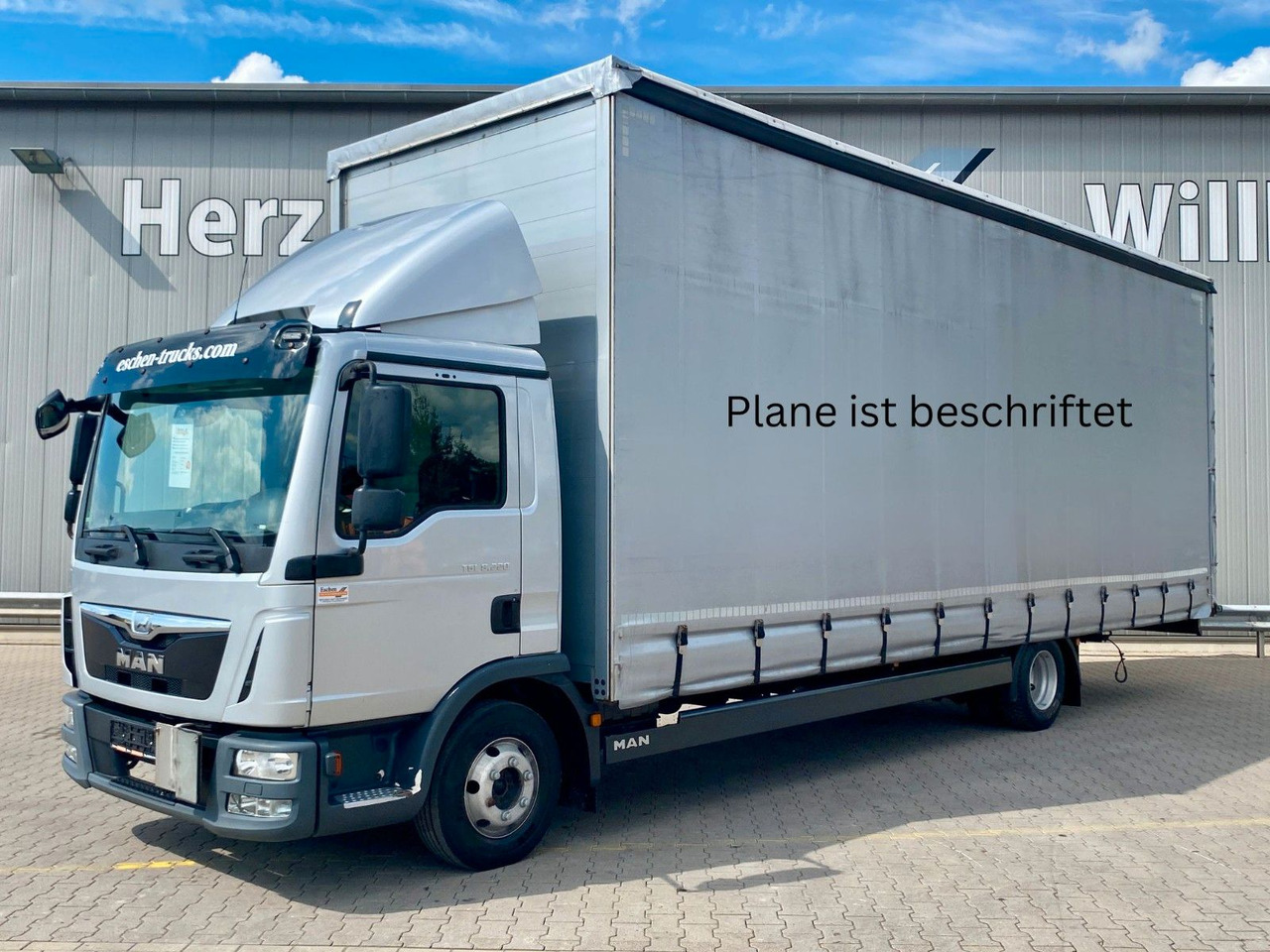 MAN TGL 8.220 I Pritsche Plane*Klima*2Tank*Automatik - Furgão de toldo: foto 1 MAN TGL 8.220 I Pritsche Plane*Klima*2Tank*Automatik - Furgão de toldo: foto 1