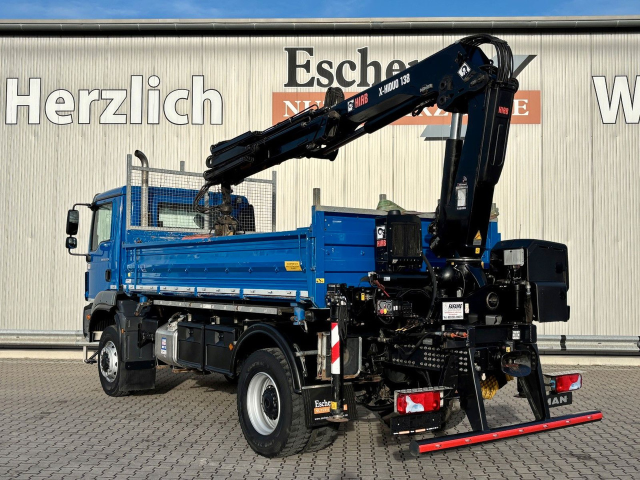 MAN TGM 18.320 4x4 BB | TÜV NEU*HIAB XHIDUO 138*FUNK - Caminhão basculante, Caminhão grua: foto 3 MAN TGM 18.320 4x4 BB | TÜV NEU*HIAB XHIDUO 138*FUNK - Caminhão basculante, Caminhão grua: foto 3