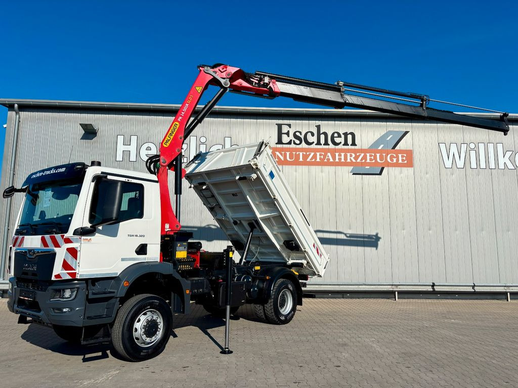 MAN TGM 18.320 4x4BB MEILLER*Palfinger PK 14.501 - Caminhão basculante, Caminhão grua: foto 1 MAN TGM 18.320 4x4BB MEILLER*Palfinger PK 14.501 - Caminhão basculante, Caminhão grua: foto 1