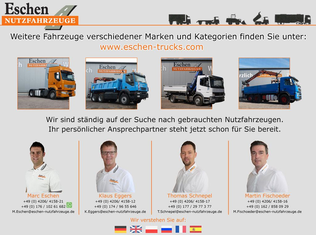 Camião de caixa aberta/ Plataforma Mercedes-Benz Axor 1829 LL  6,55m Pritsche*6 Sitze*Klima*AHK: foto 18