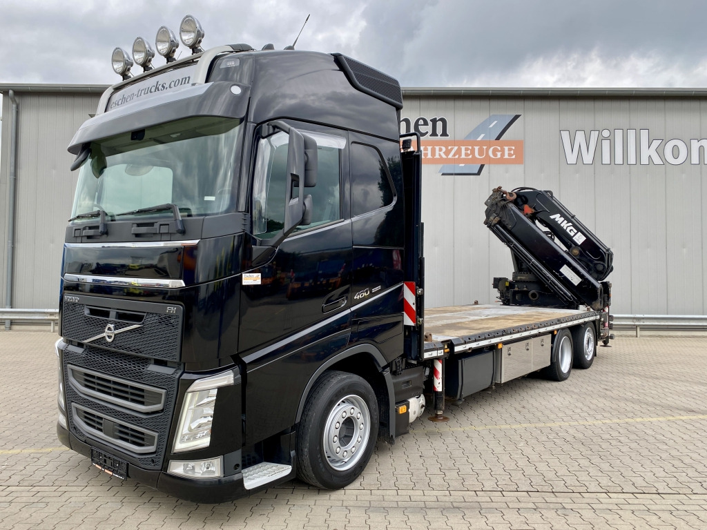 Volvo FH 460 / MKG HLK 531 HPa6 Kran - Camião de caixa aberta/ Plataforma, Caminhão grua: foto 1 Volvo FH 460 / MKG HLK 531 HPa6 Kran - Camião de caixa aberta/ Plataforma, Caminhão grua: foto 1