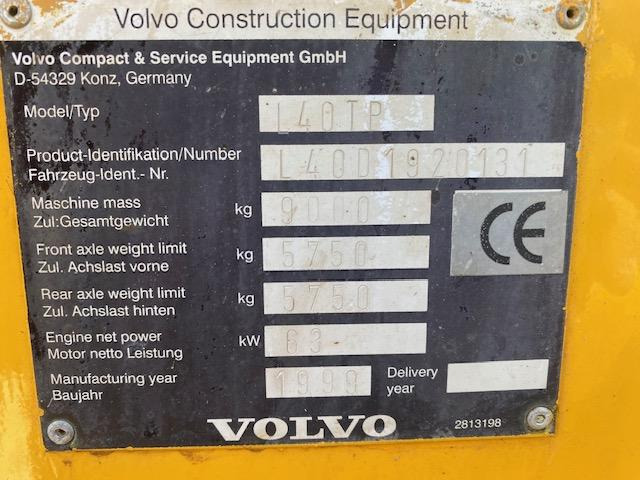 Volvo L 40 TP - Carregadeira de rodas: foto 5 Volvo L 40 TP - Carregadeira de rodas: foto 5
