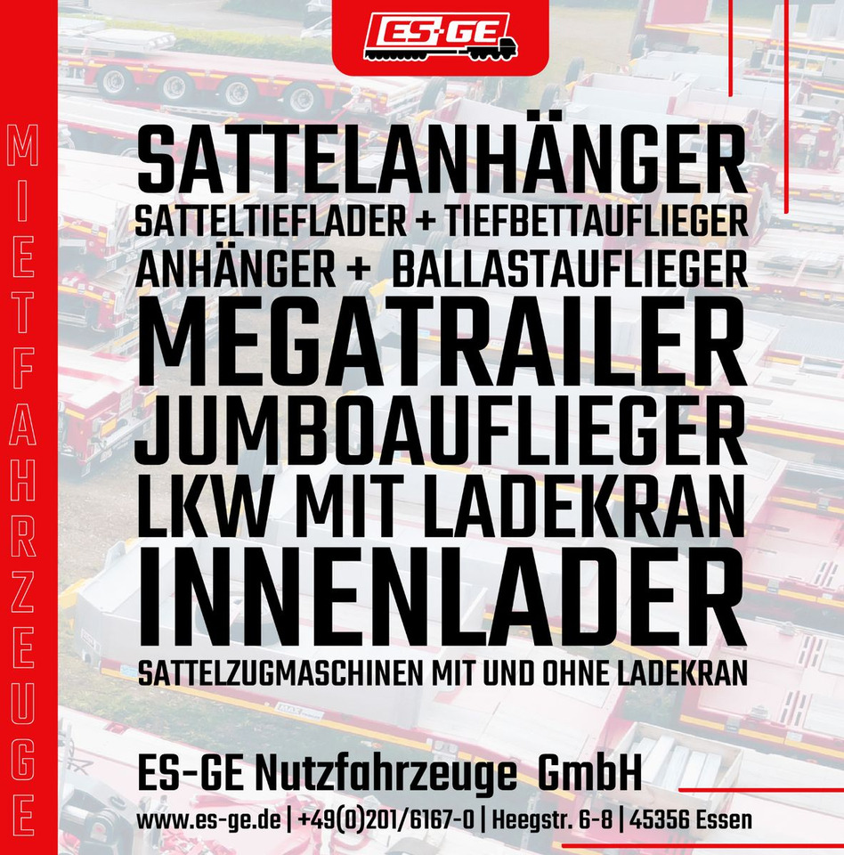 ES-GE 3-Achs Sattelanhänger - Rungen + CV - Semi-reboque plataforma/ Caixa aberta: foto 5 ES-GE 3-Achs Sattelanhänger - Rungen + CV - Semi-reboque plataforma/ Caixa aberta: foto 5