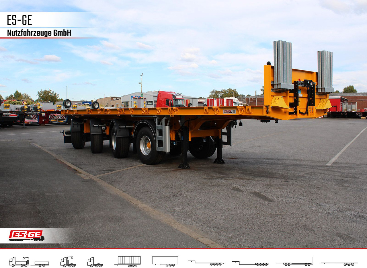 ES-GE 4-Achs-Ballastauflieger - Semi-reboque plataforma/ Caixa aberta: foto 4 ES-GE 4-Achs-Ballastauflieger - Semi-reboque plataforma/ Caixa aberta: foto 4