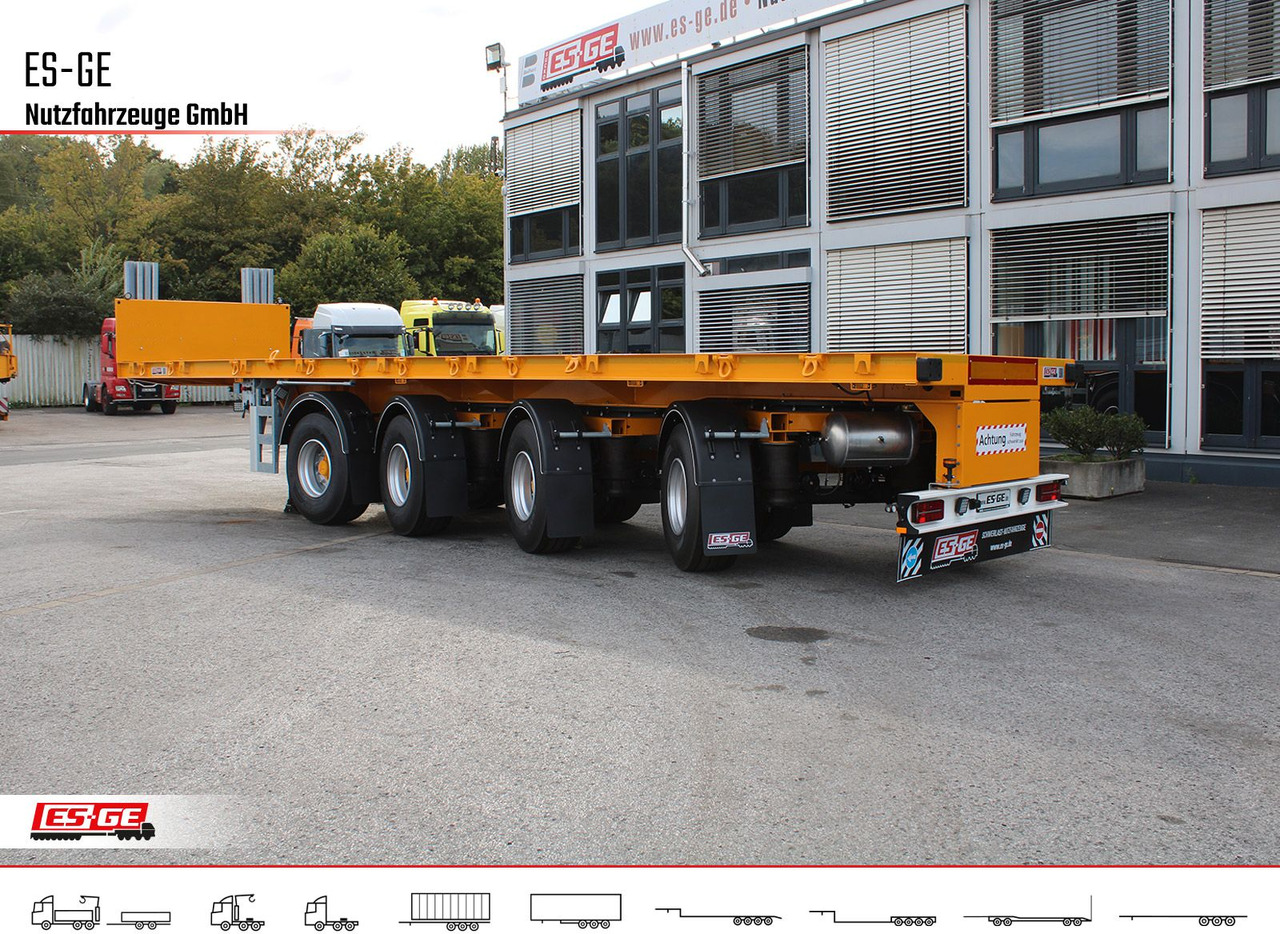 ES-GE 4-Achs-Ballastauflieger - Semi-reboque plataforma/ Caixa aberta: foto 1 ES-GE 4-Achs-Ballastauflieger - Semi-reboque plataforma/ Caixa aberta: foto 1