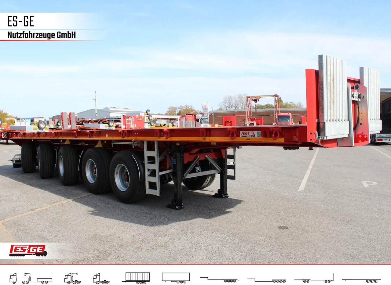 ES-GE 5-Achs-Ballastauflieger - Semi-reboque plataforma/ Caixa aberta: foto 1 ES-GE 5-Achs-Ballastauflieger - Semi-reboque plataforma/ Caixa aberta: foto 1